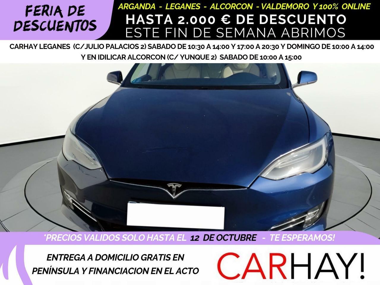 TESLA Model 3 (100D 4WD berlina con portón 345KW 5P) en Madrid