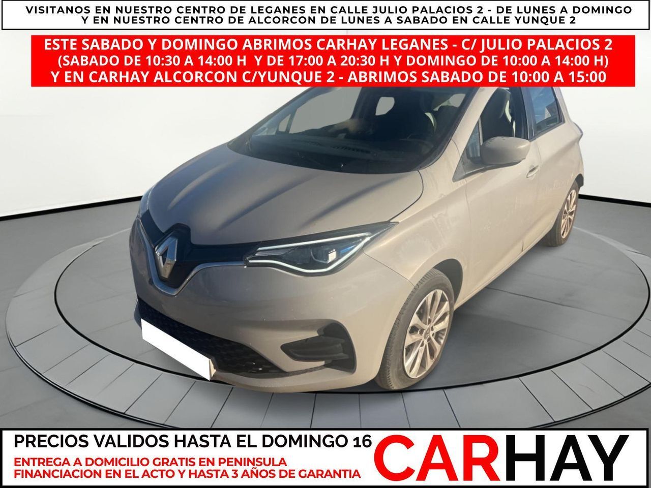 RENAULT Zoe (INTENS 80 KW R110 BATERÍA 50KWH) en Madrid