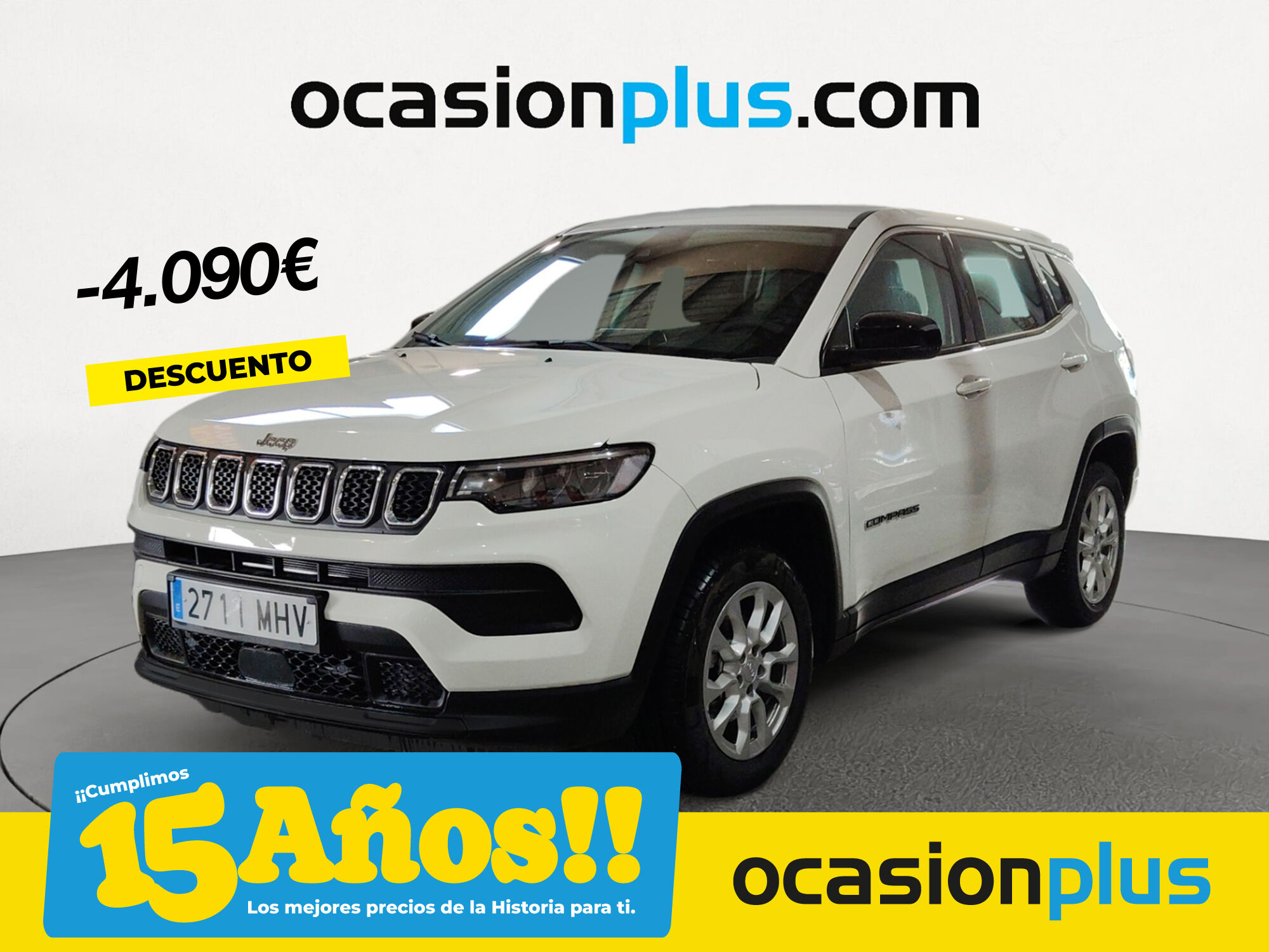 JEEP Compass (eHybrid 1.5 MHEV Longitude DCT 96 kW (130 CV)) en Madrid