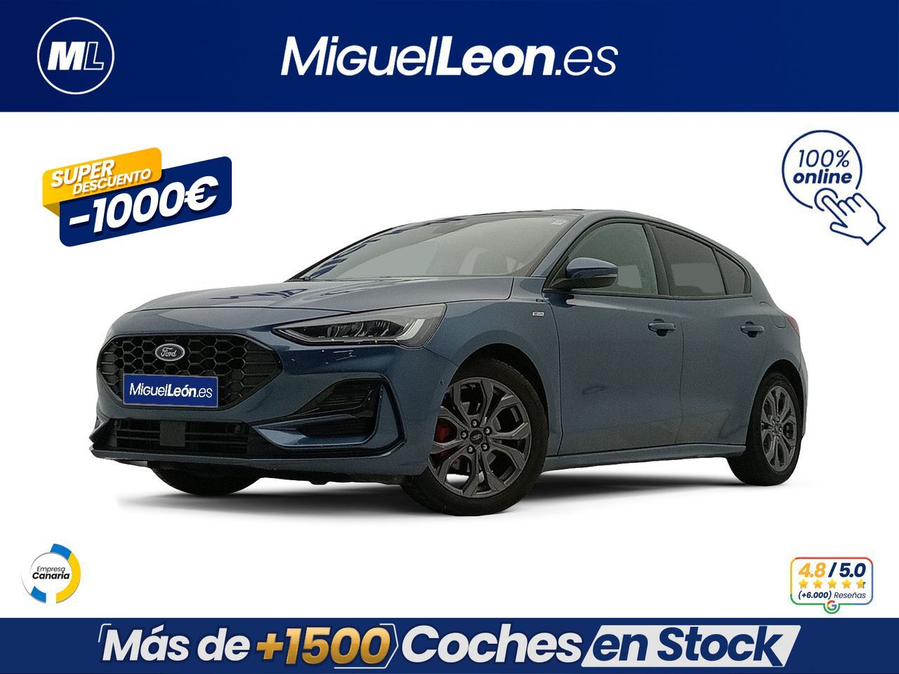 FORD Focus (1.0 Ecoboost MHEV 92kW ST-Line) en Palmas, Las