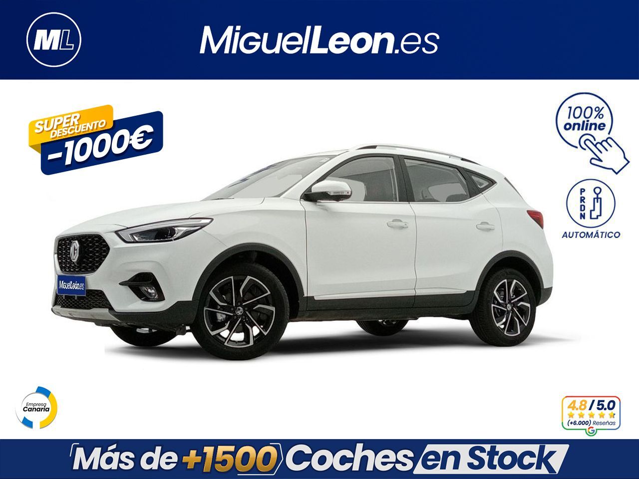 MG ZS (1.0T Luxury Auto) en Palmas, Las