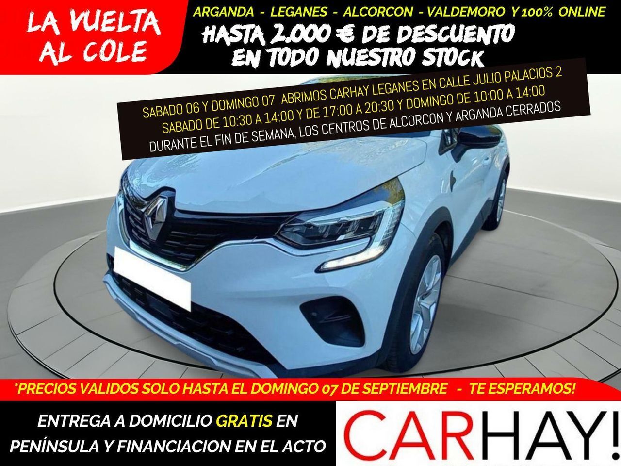 RENAULT Captur (Intens Tce 74kw (100cv) Glp) en Madrid
