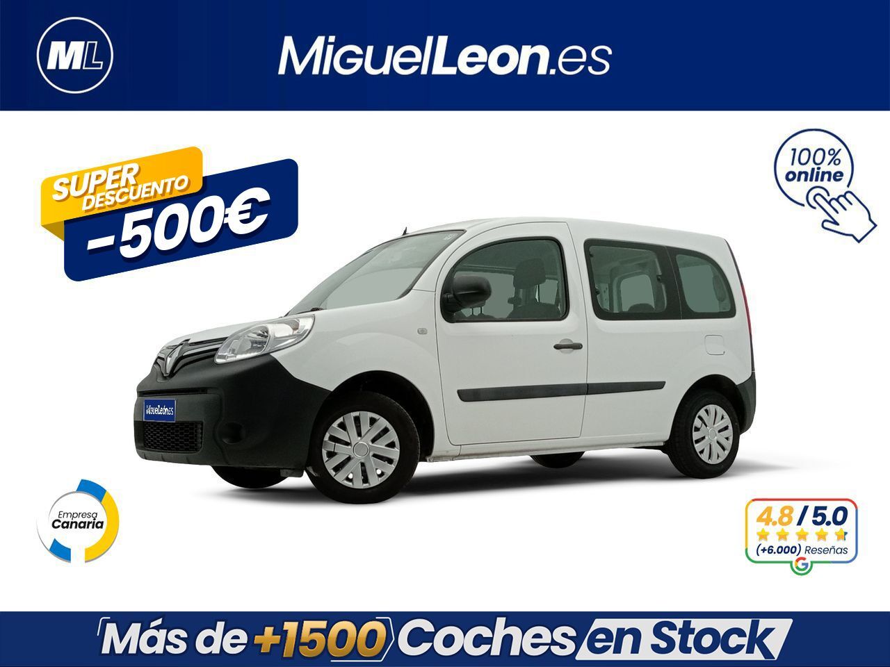 RENAULT Kangoo (GRAND 1.5 DCI 90cv) en Palmas, Las