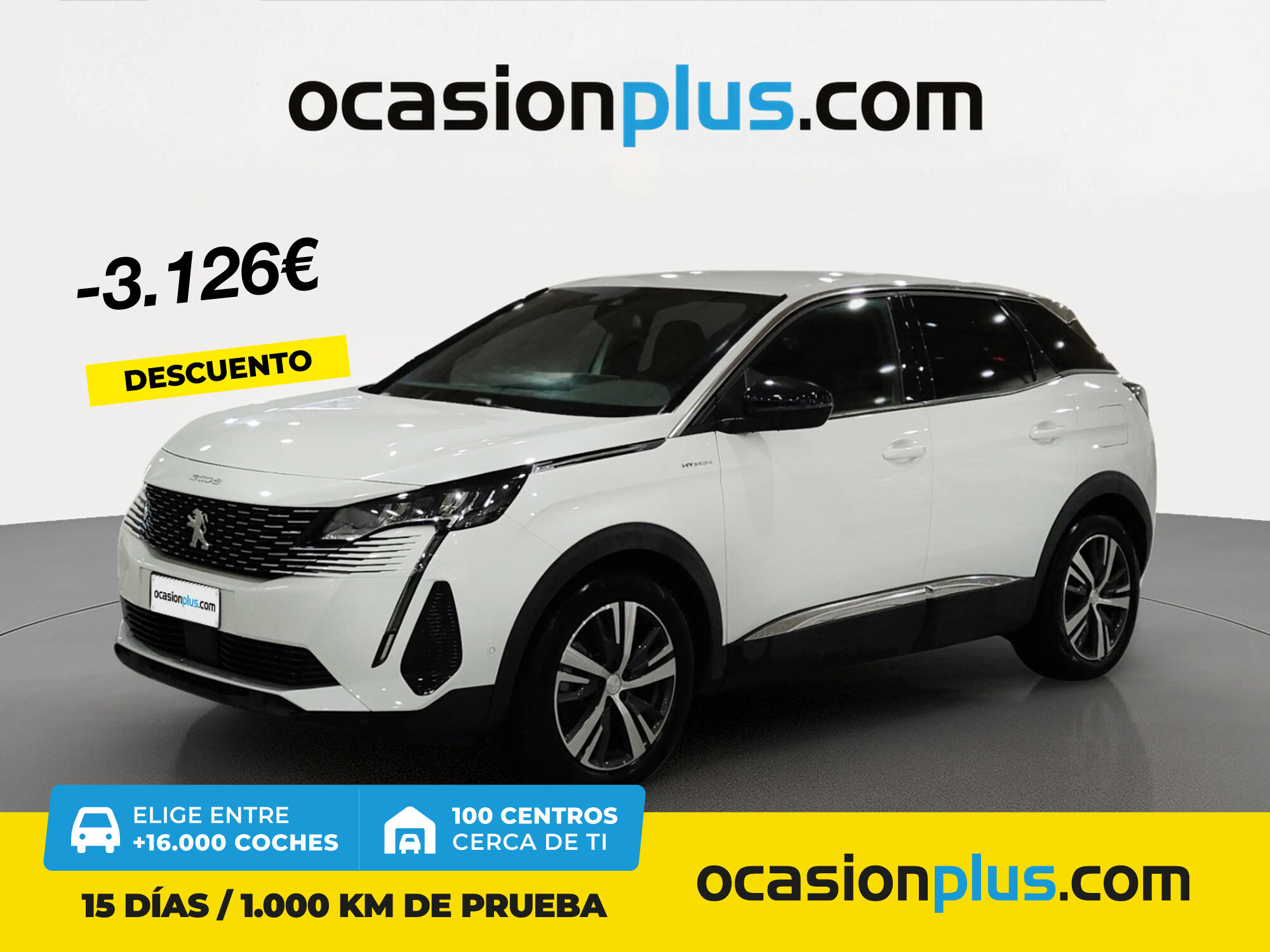 PEUGEOT 3008 (Hybrid 300 Allure Pack e-EAT8 221 kW (300 CV)) en Madrid