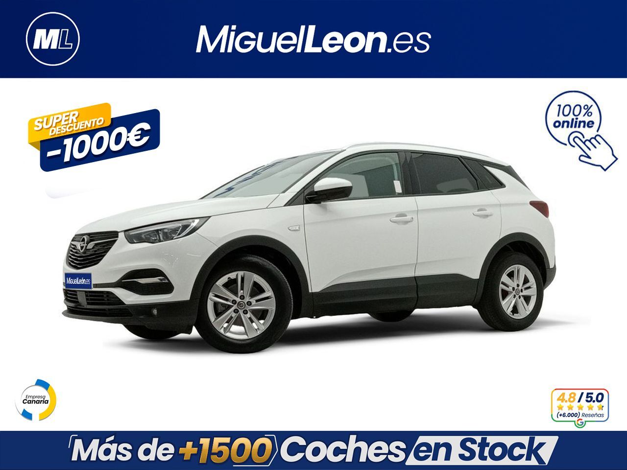 OPEL Grandland X (1.2 Turbo Selective) en Palmas, Las