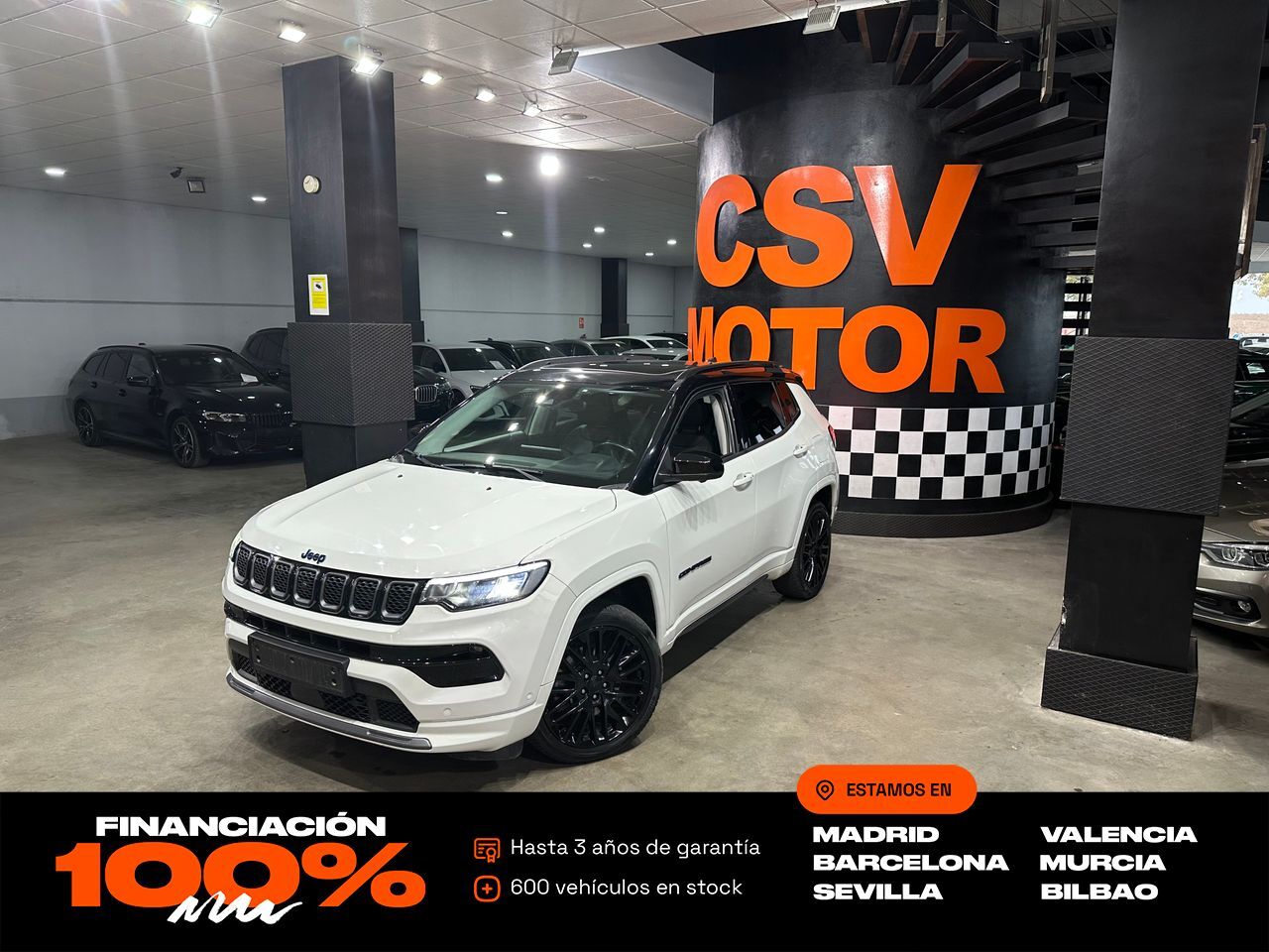 JEEP Compass (4Xe 1.3 PHEV 177kW (240CV) S AT AWD) en Madrid