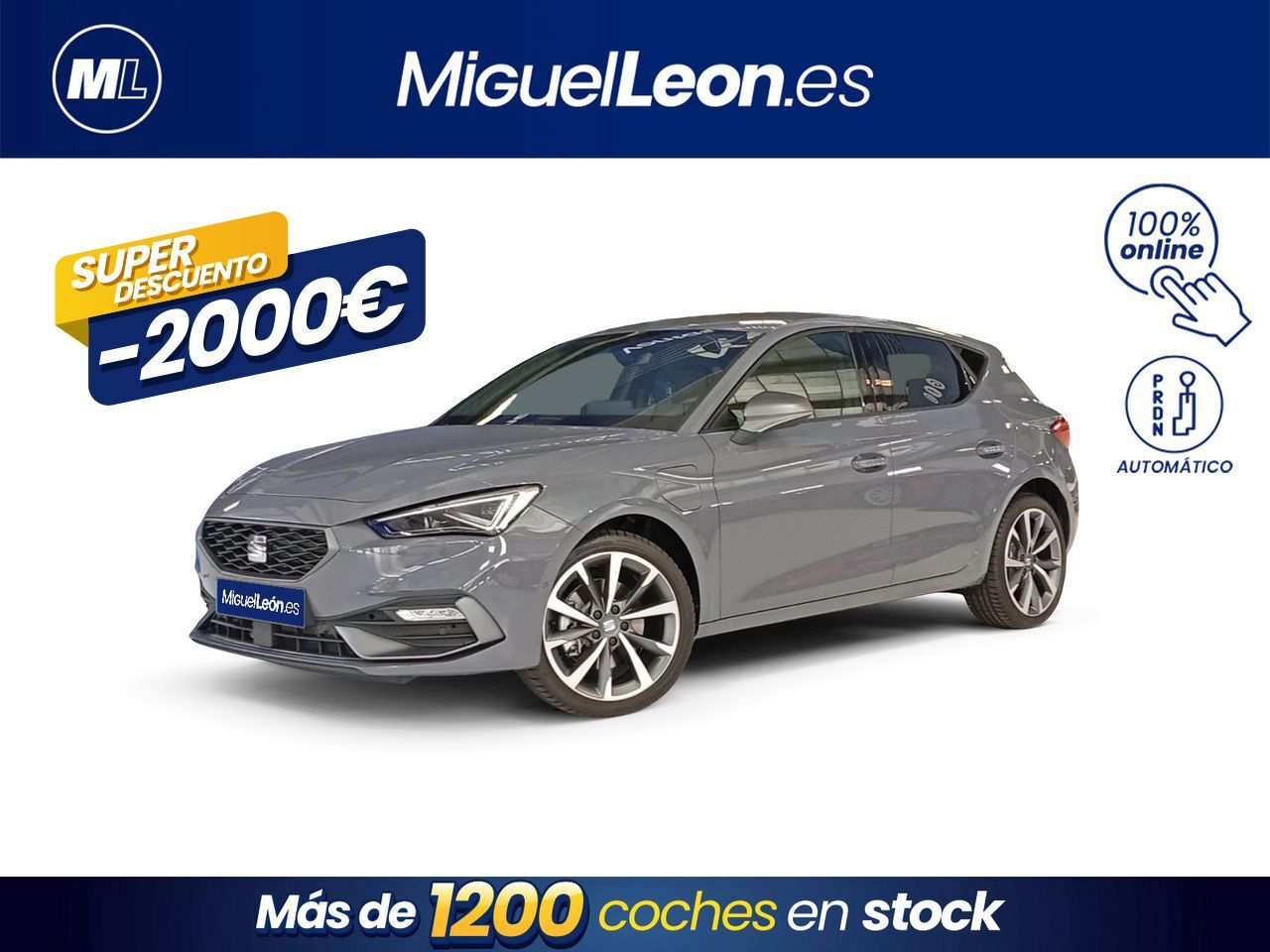 SEAT León (1.5 TSI e-Hybrid 150kW DSG-6 FR XM) en Palmas, Las
