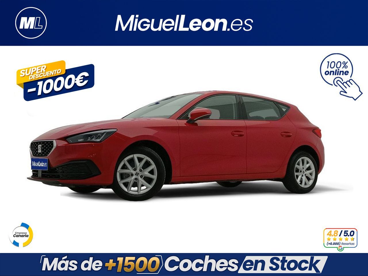 SEAT León (1.0 TSI 81kW S&S Style XL) en Palmas, Las