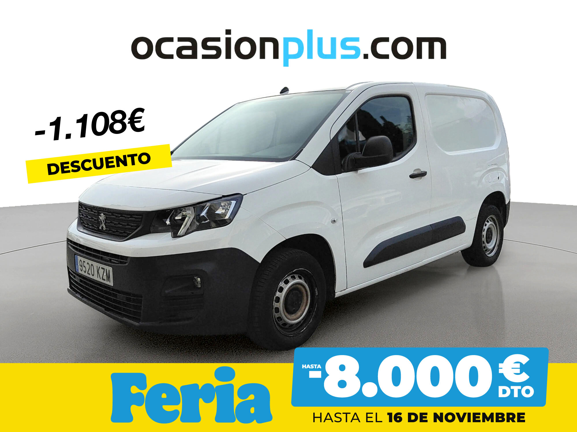 PEUGEOT Partner (Furgon BlueHDi 75 Pro Standard 600kg 55 kW (73 CV)) en Mad