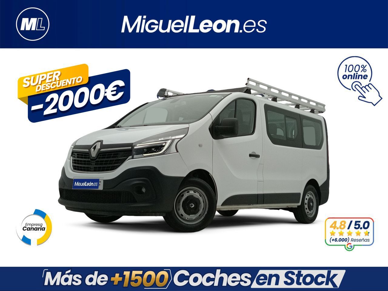 RENAULT Trafic Combi (88kw Mixto 6p) en Palmas, Las