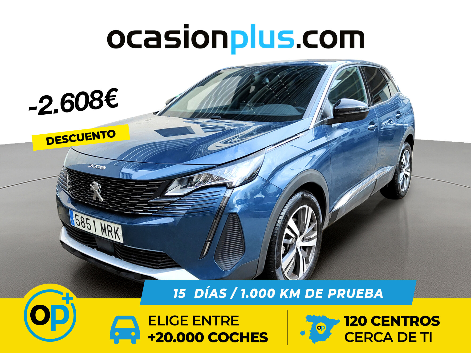 PEUGEOT 3008 (BlueHDi 130 S&S Allure Pack EAT8 96 kW (130 CV)) en Madrid