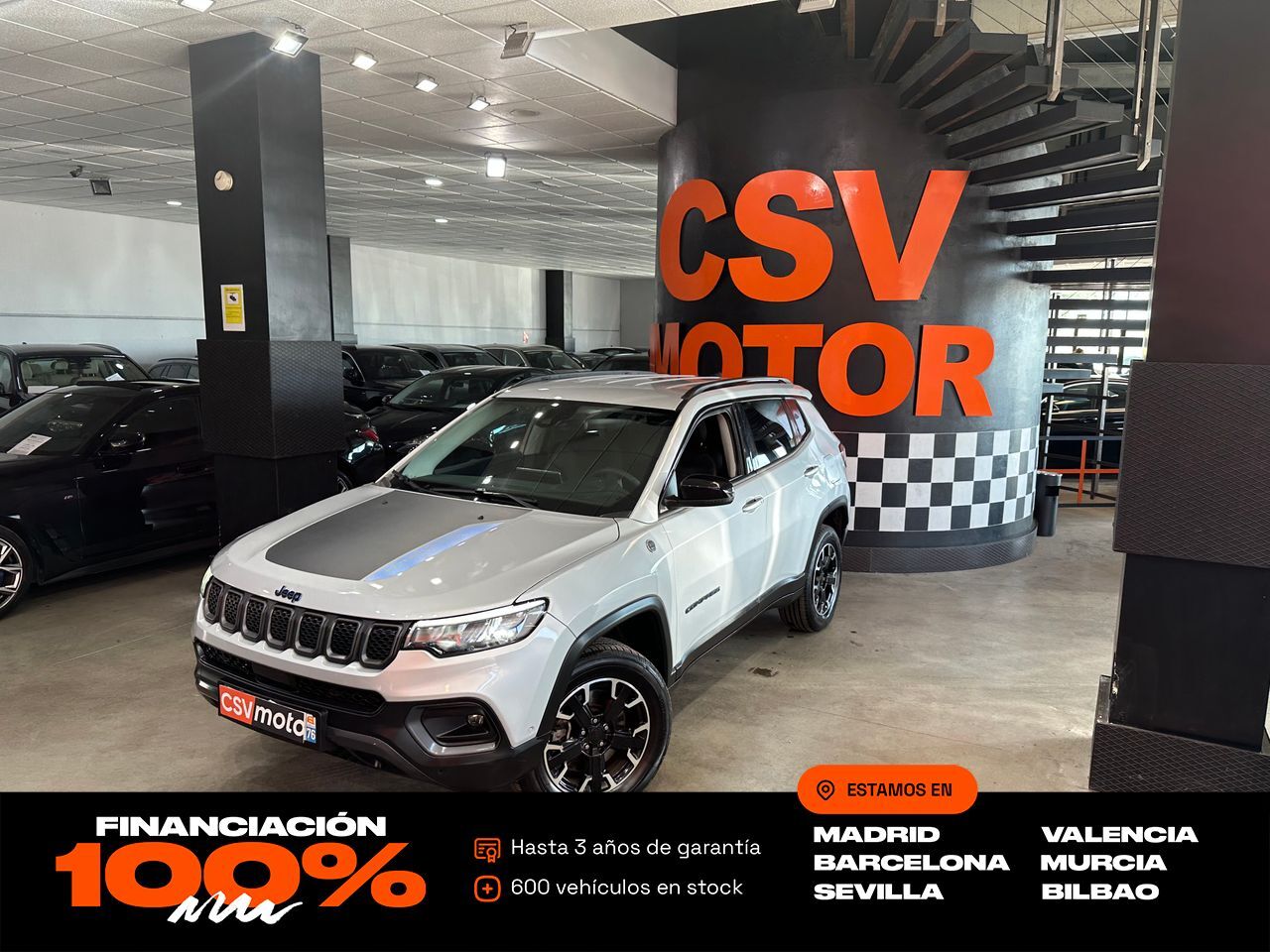 JEEP Compass (4Xe 1.3 PHEV 177kW Trailhawk AT AWD) en Madrid
