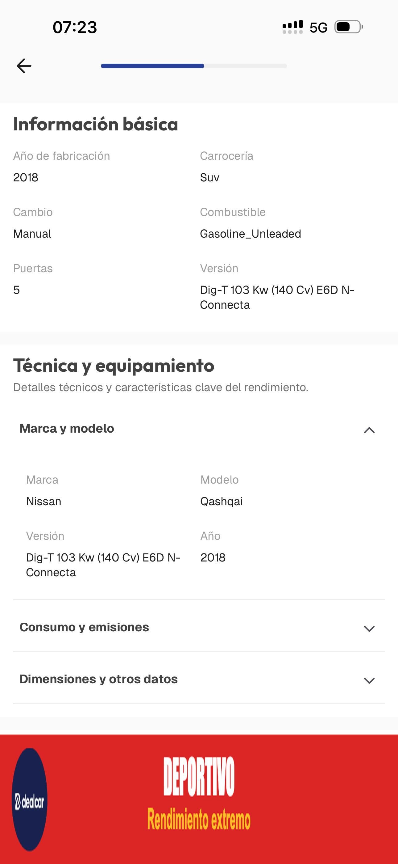 NISSAN Qashqai (Nissan QASHQAI DIG-T 103 kW (140 CV) E6D N-CONNECTA) en Mad