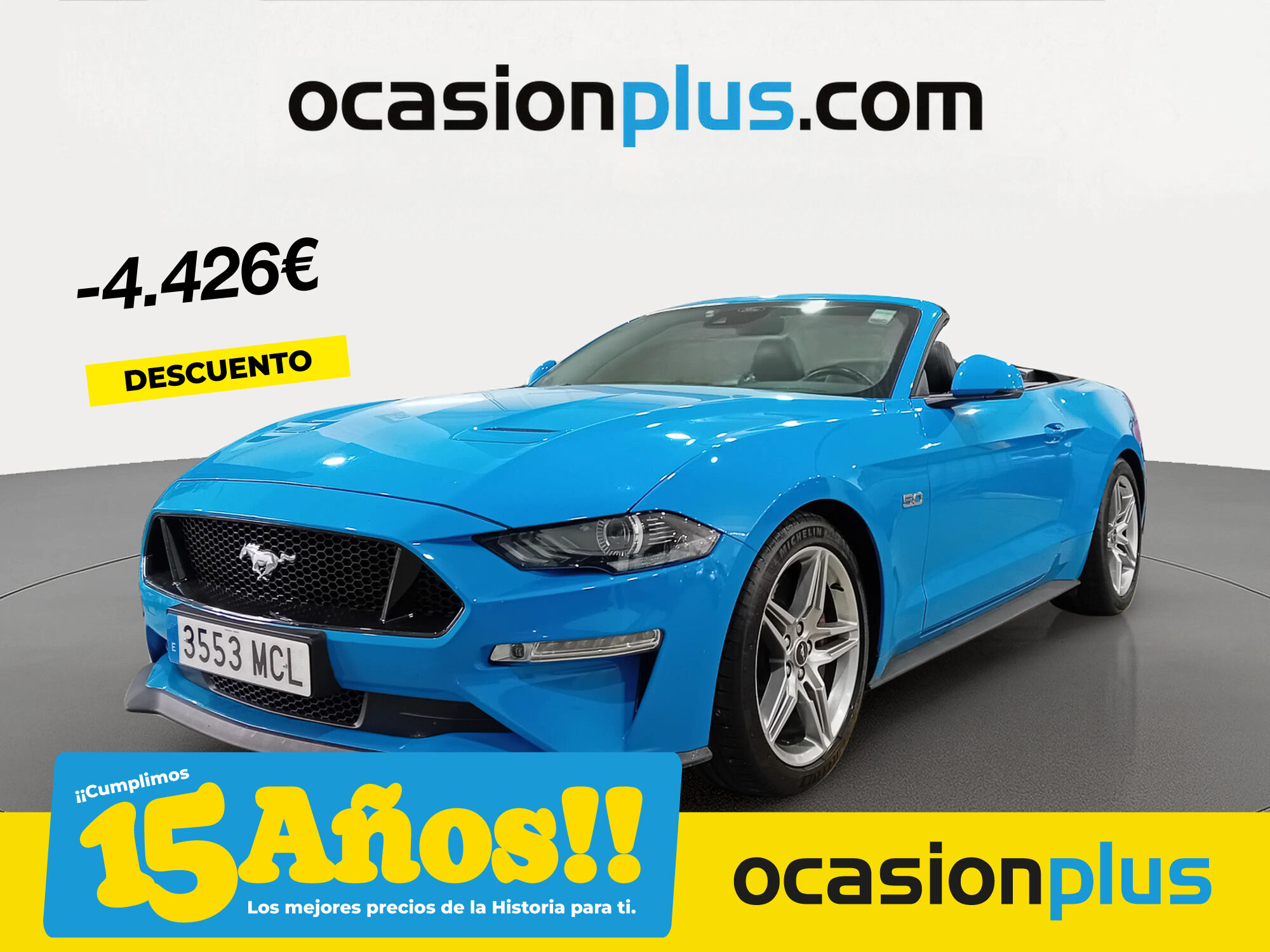 FORD Mustang (5.0 Ti-VCT V8 Convertible Mustang GT Autom. 331 kW (450 CV))