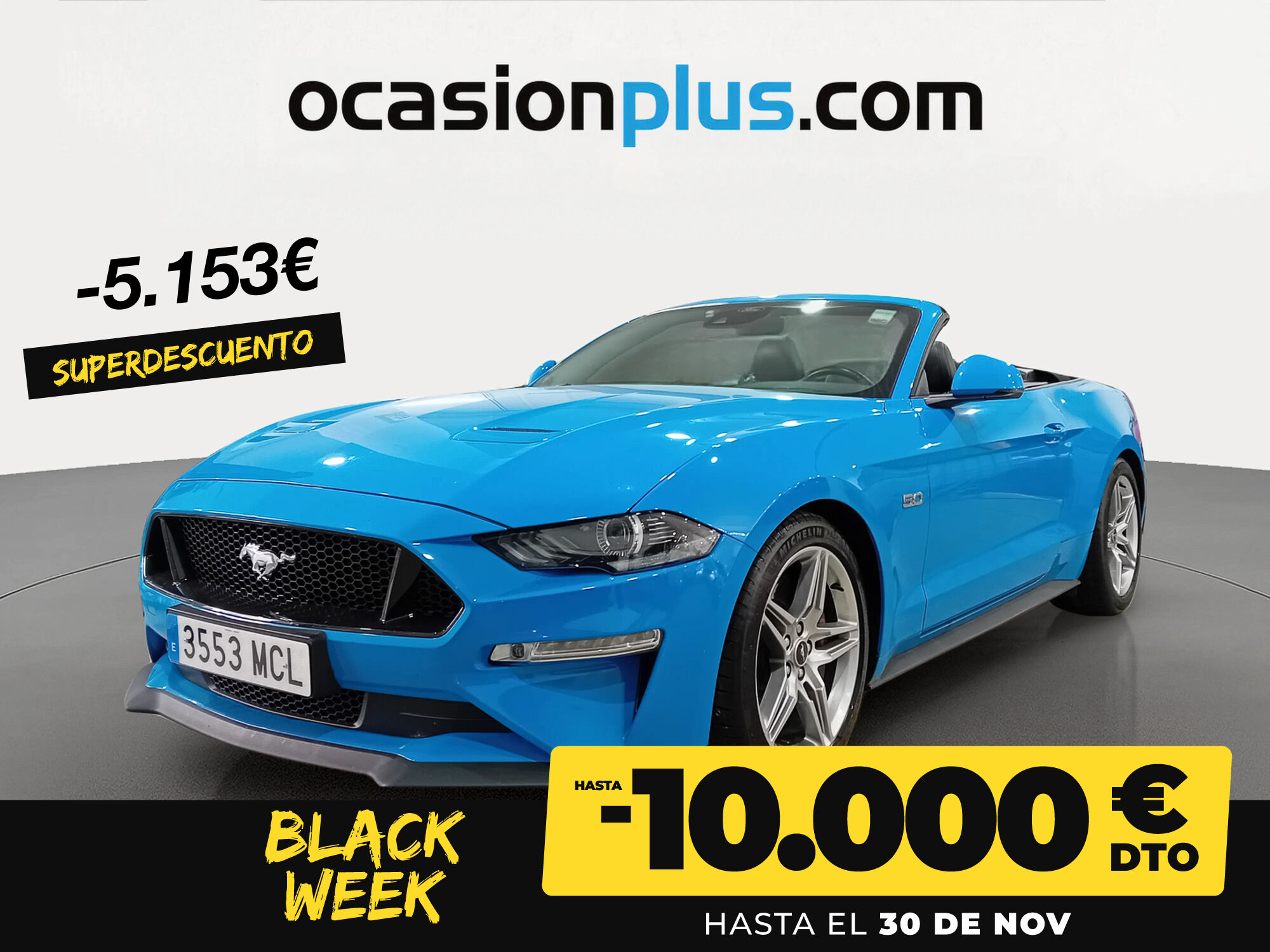 FORD Mustang (5.0 Ti-VCT V8 Convertible Mustang GT Autom. 331 kW (450 CV)) 