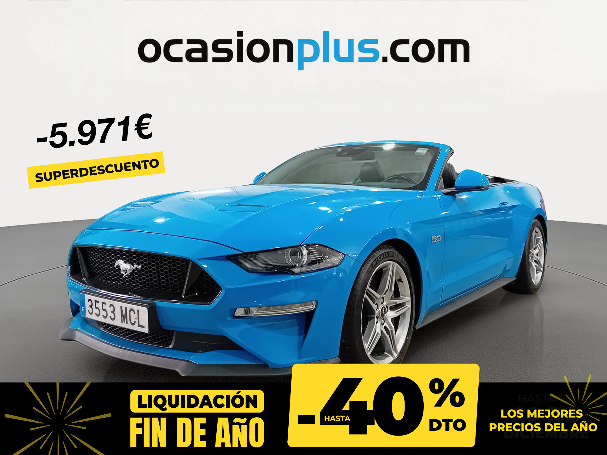 FORD Mustang (5.0 Ti-VCT V8 Convertible Mustang GT Autom. 331 kW (450 CV)) 