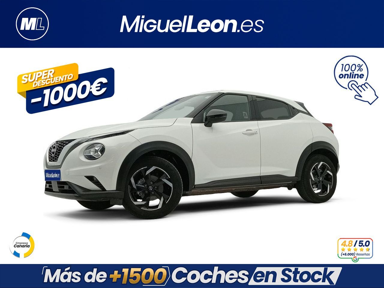 NISSAN Juke (DIG-T 84 kW (114 CV) 6M/T Acenta) en Palmas, Las