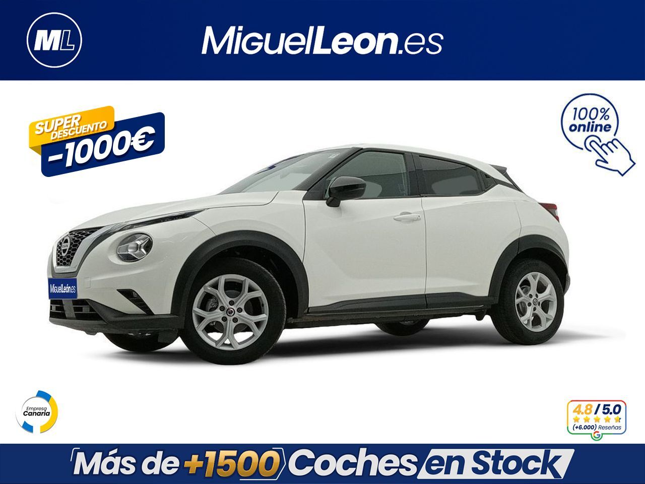 NISSAN Juke (DIG-T 84 kW (114 CV) 6M/T Acenta) en Palmas, Las