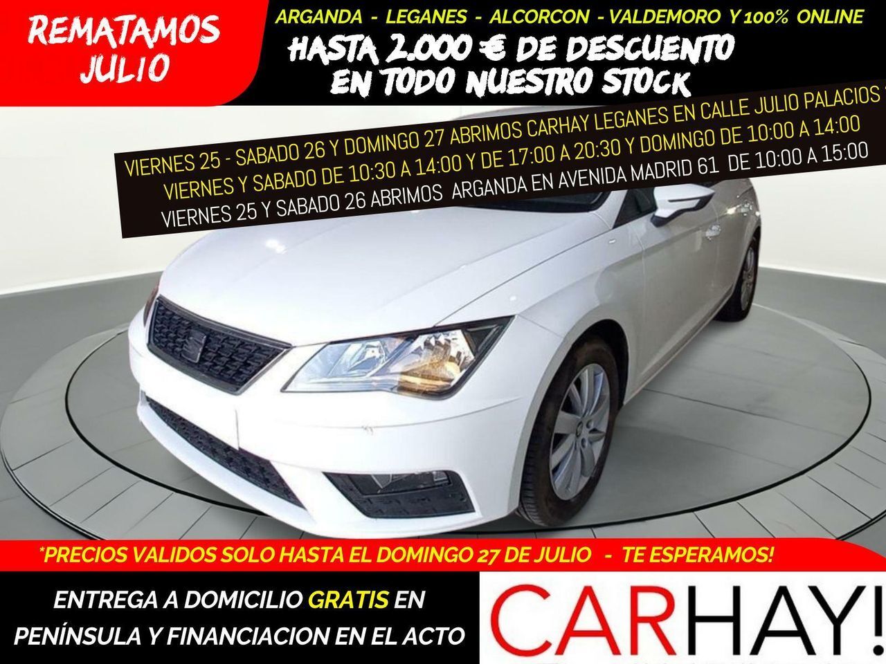 SEAT León (1.4 TGI GNC St&Sp Reference Plus) en Madrid