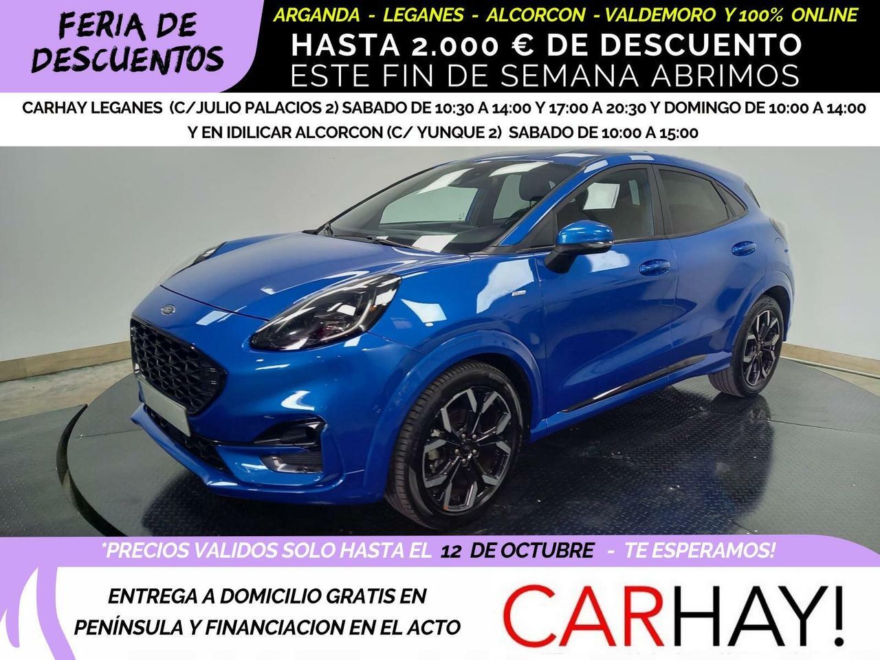 FORD Puma (ST LINE X 1.0 ECOBOOST MHEV 125 CV) en Madrid