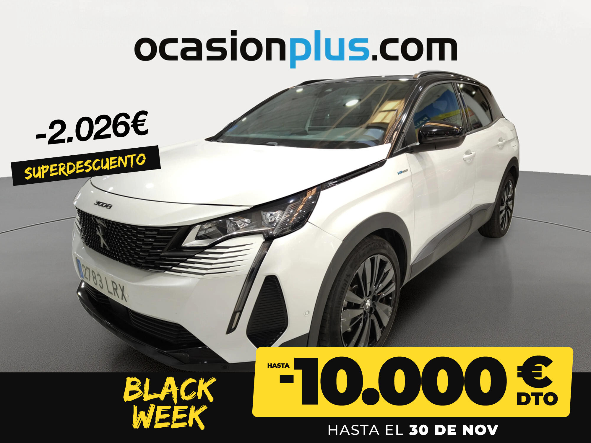 PEUGEOT 3008 (Hybrid 225 GT Pack e-EAT8 165 kW (225 CV)) en Madrid