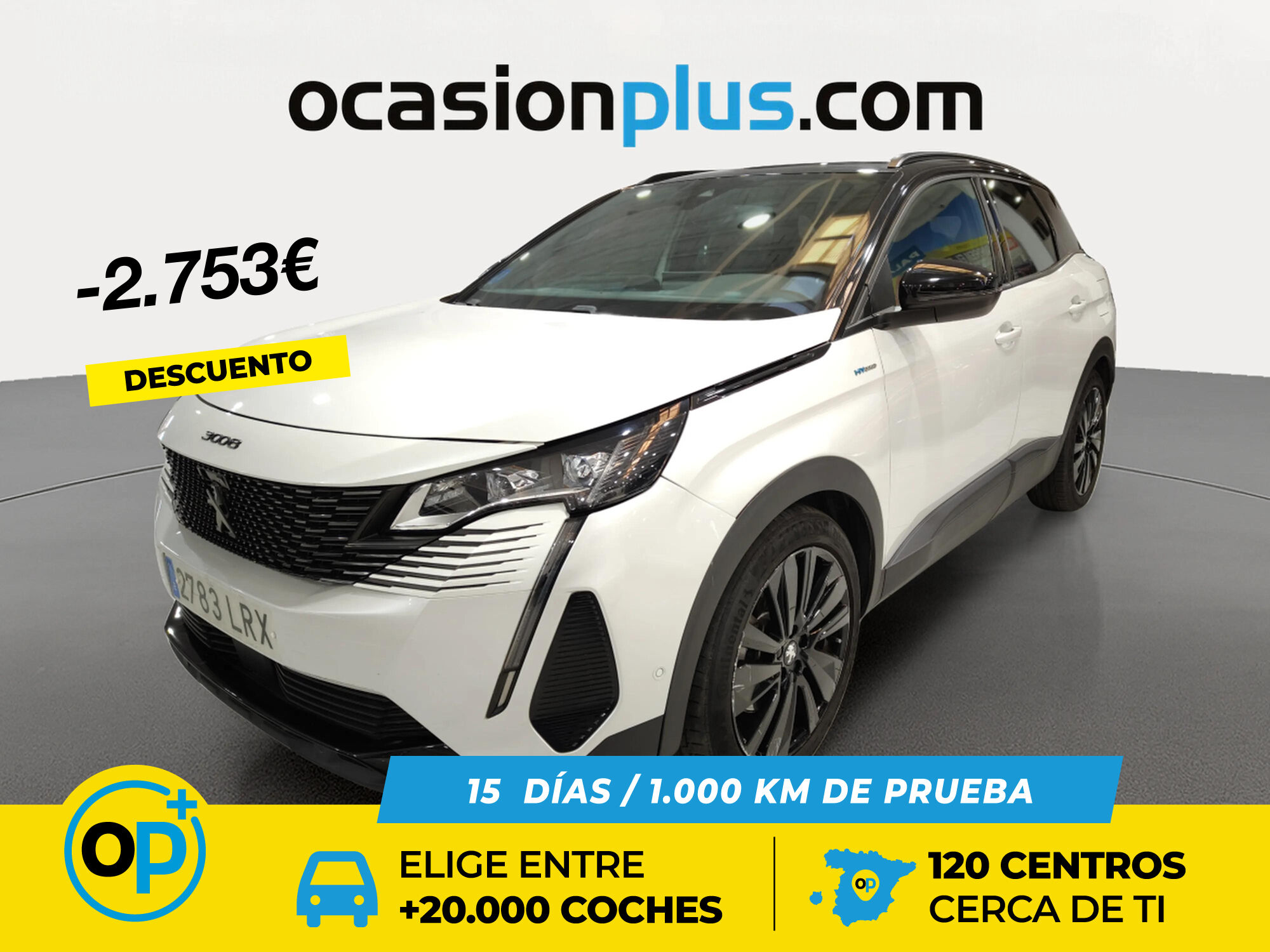 PEUGEOT 3008 (Hybrid 225 GT Pack e-EAT8 165 kW (225 CV)) en Madrid