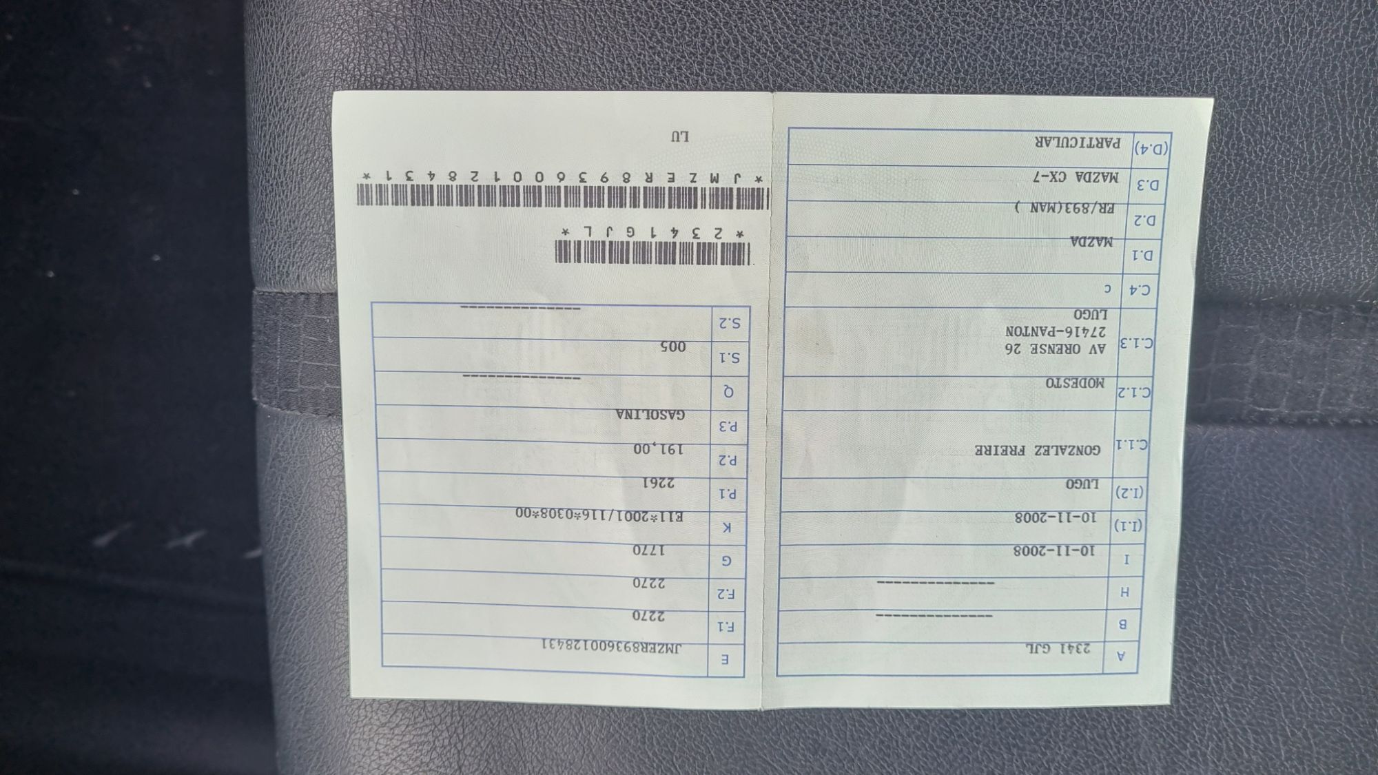 Foto del MAZDA CX-7 2.3 Sportive Turbo