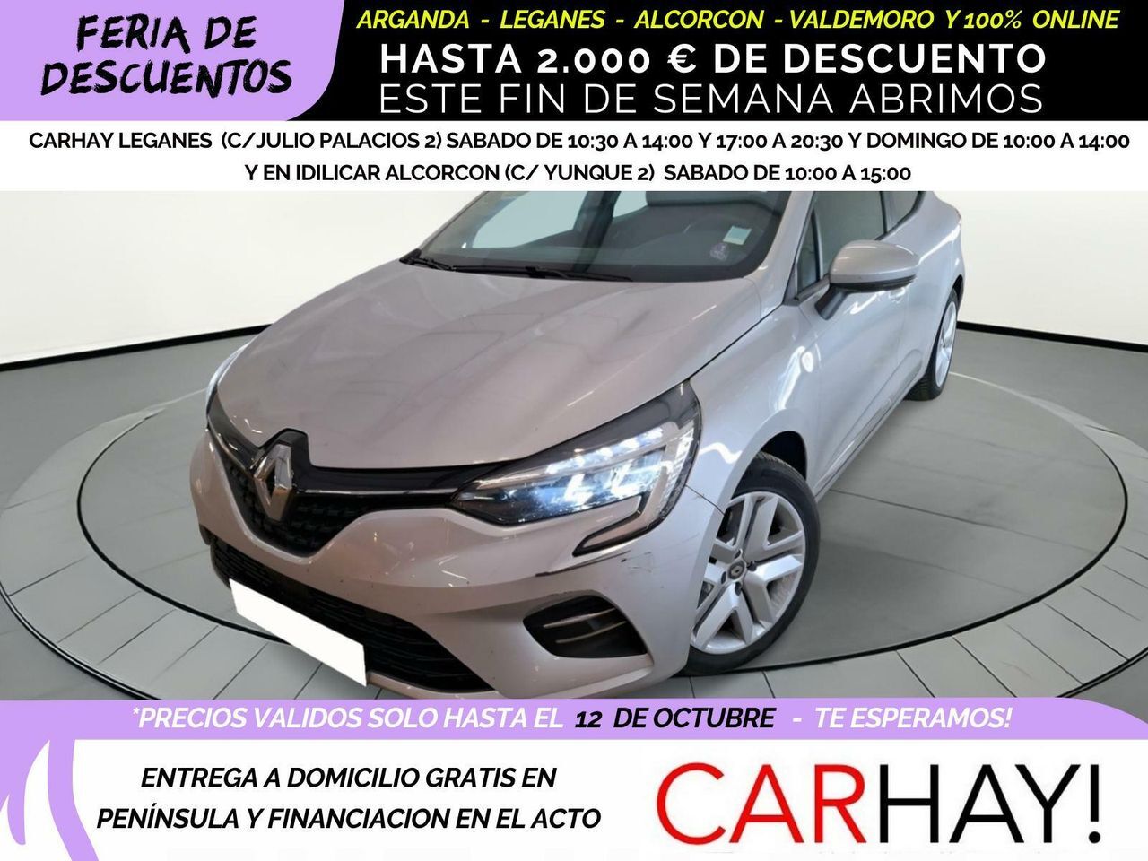RENAULT Clio (V BUSINESS 1.6 E-TECH HYBRID 140CV BVA6) en Madrid
