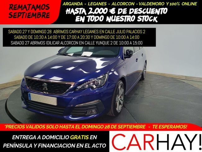 PEUGEOT 308 (SW 1.5 BLUE HDI 130 GT LINE (EU6.2) 5D) en Madrid
