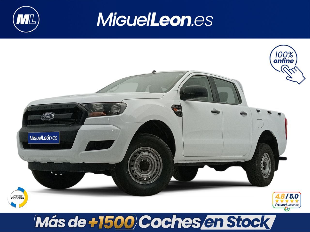 FORD Ranger (2.2 TDCI 160CV 4X4) en Palmas, Las