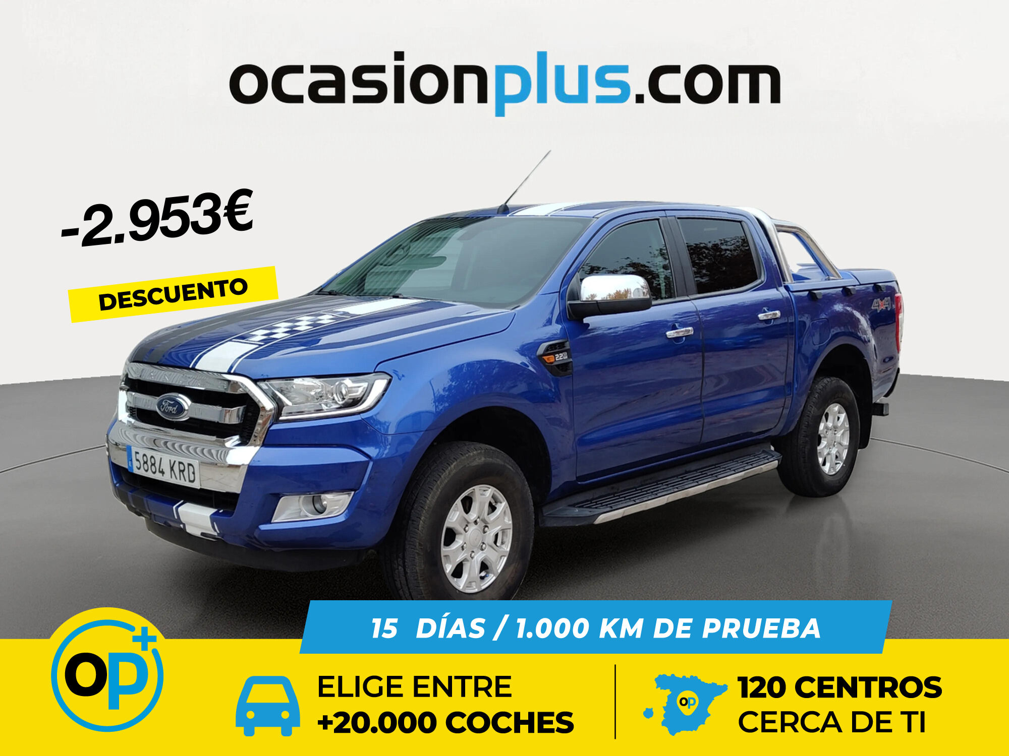 FORD Ranger (Pickup 2.2 TDCi S&S Doble Cabina XLT 4x4 118 kW (160 CV)) en M