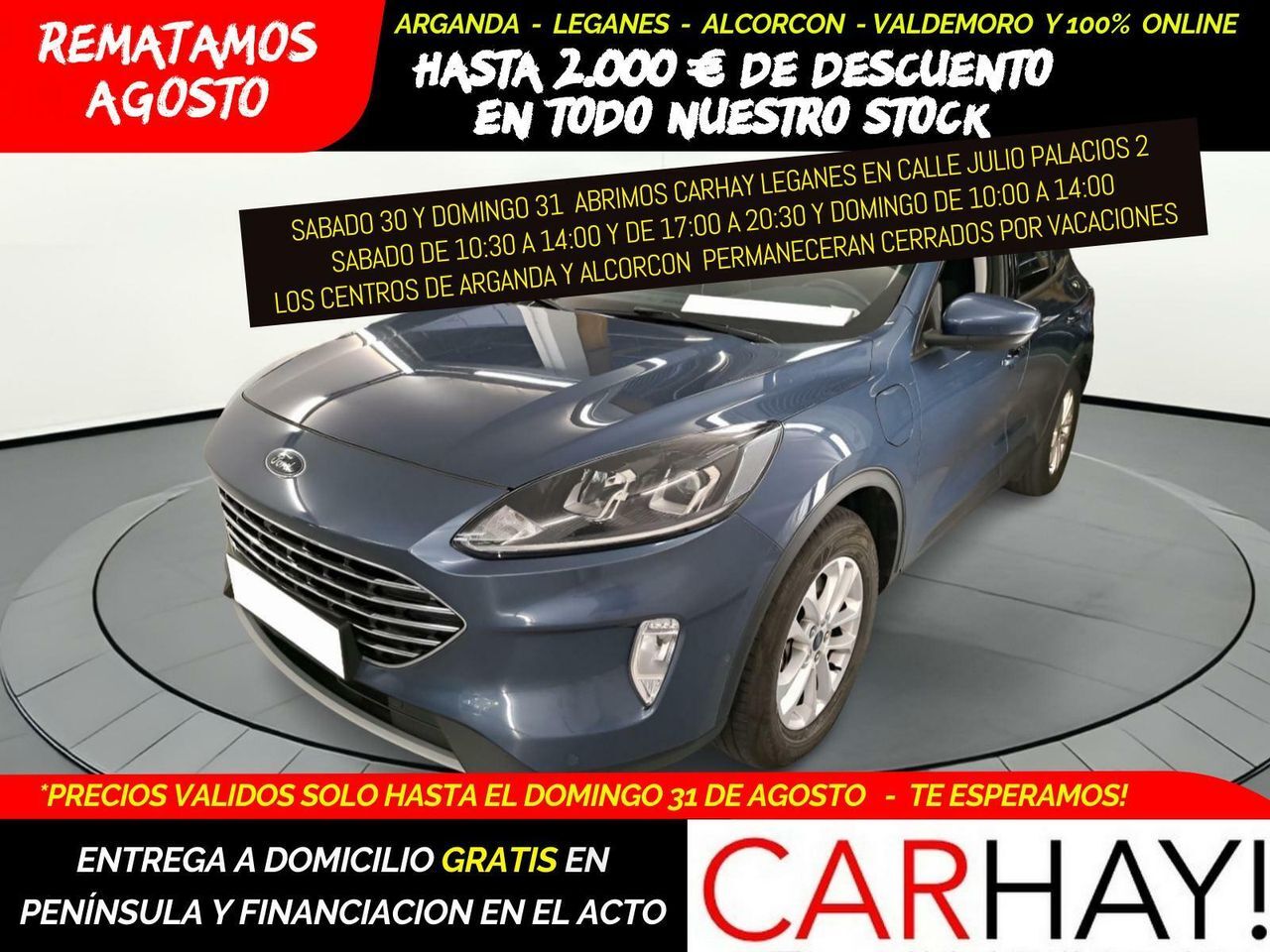 FORD Kuga (2.5I PHEV 165KW TITANIUM AUTO Winter) en Madrid