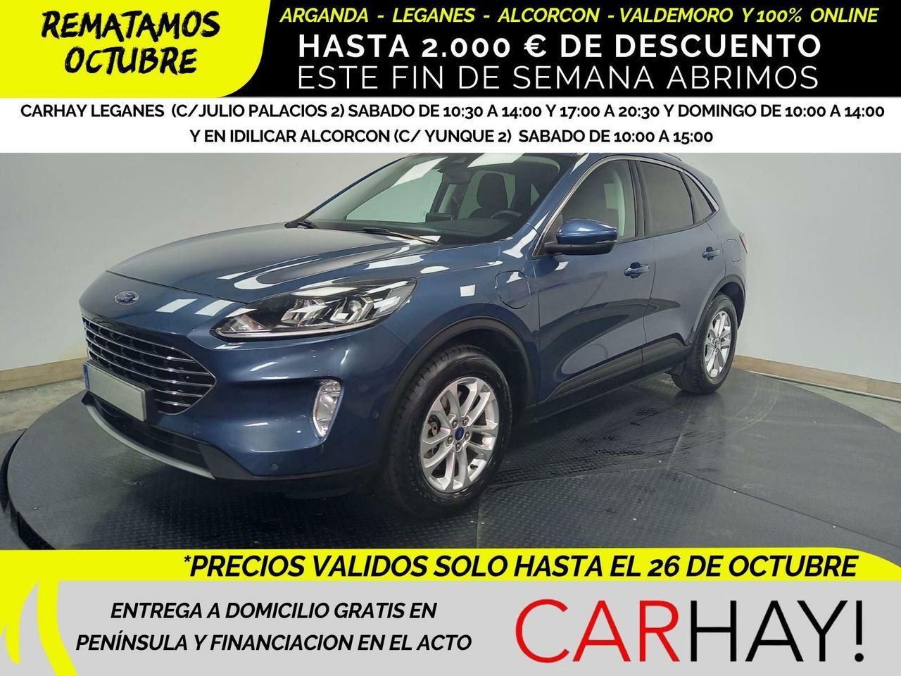 FORD Kuga (2.5I PHEV 165KW TITANIUM AUTO Winter) en Madrid