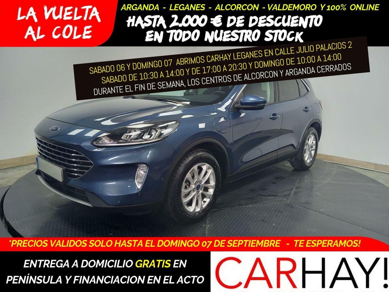 FORD Kuga (2.5I PHEV 165KW TITANIUM AUTO Winter) en Madrid