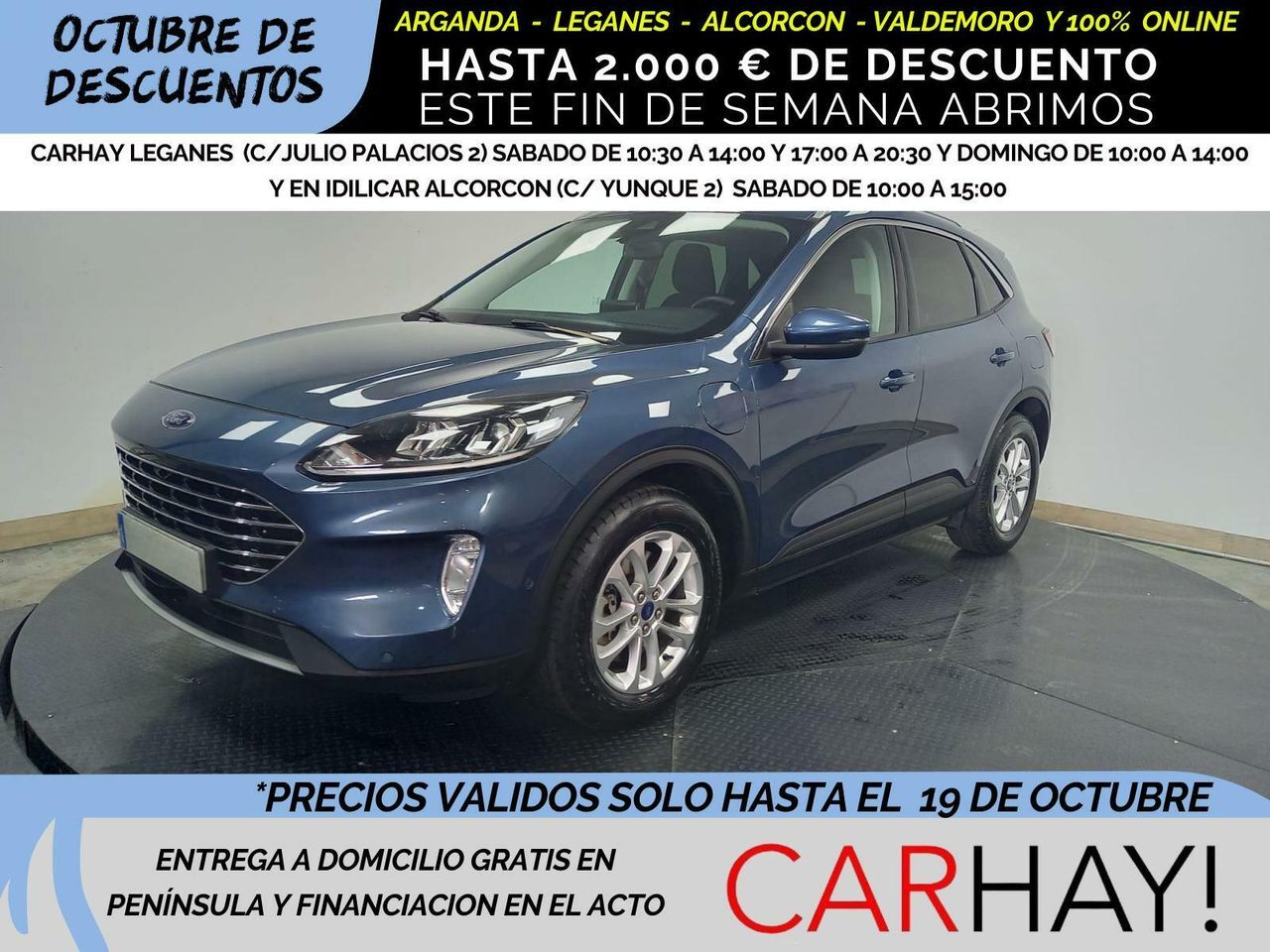 FORD Kuga (2.5I PHEV 165KW TITANIUM AUTO Winter) en Madrid