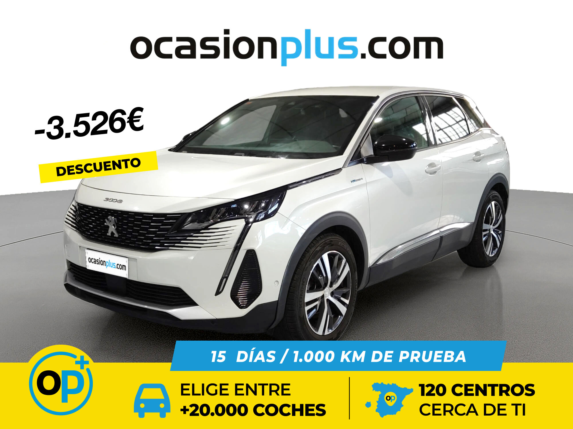 PEUGEOT 3008 (Hybrid 300 Allure Pack e-EAT8 221 kW (300 CV)) en Madrid