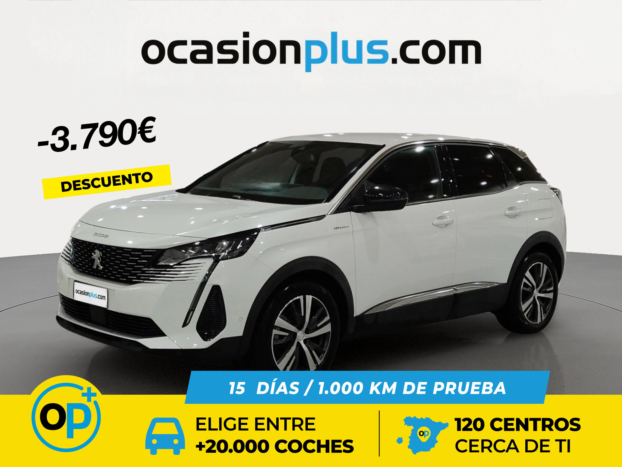 PEUGEOT 3008 (Hybrid 300 Allure Pack e-EAT8 221 kW (300 CV)) en Madrid