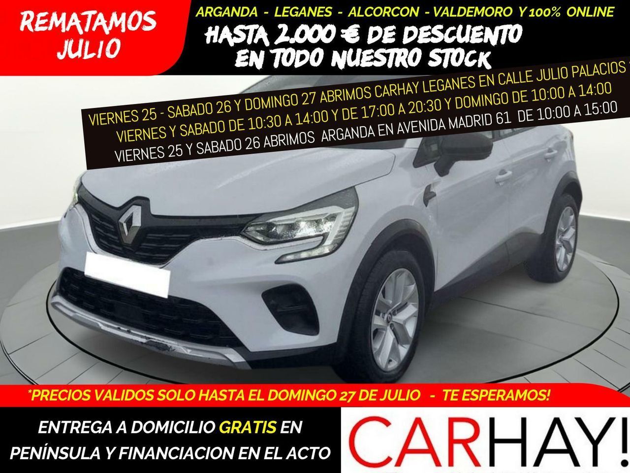 RENAULT Captur (Intens Tce 74kw (100cv) Glp) en Madrid