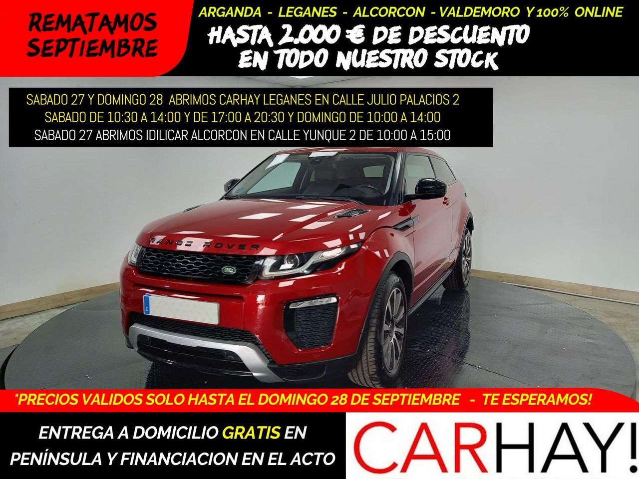 LAND ROVER Range Rover Evoque (EVOQUE) en Madrid