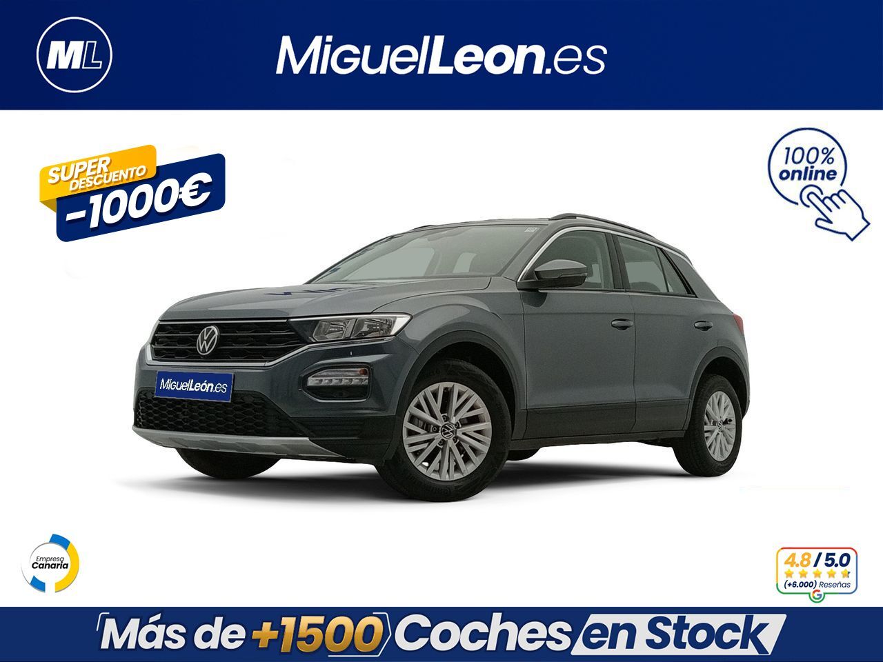 VOLKSWAGEN T-Roc (Edition 1.0 TSI 81kW (110CV)) en Palmas, Las