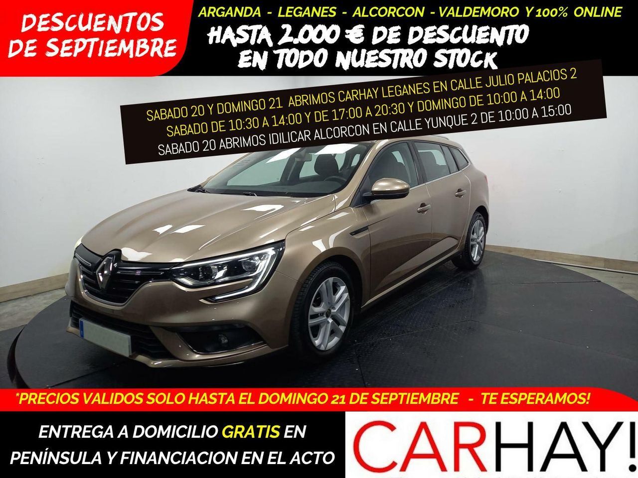 RENAULT Mégane (S.T. BUSINESS BLUE DCI 85KW (115CV)) en Madrid
