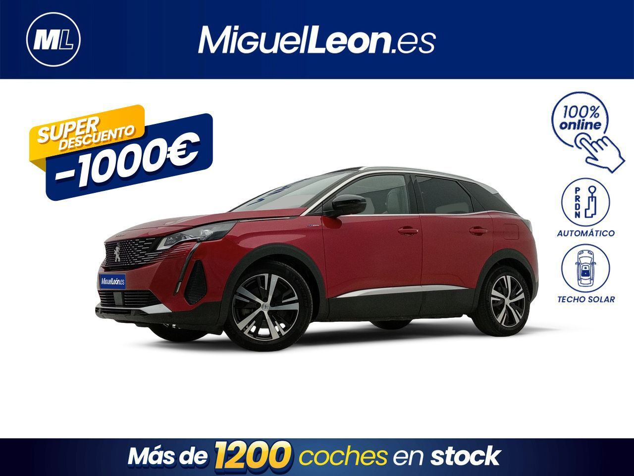 PEUGEOT 3008 (225 e-EAT8 GT) en Palmas, Las