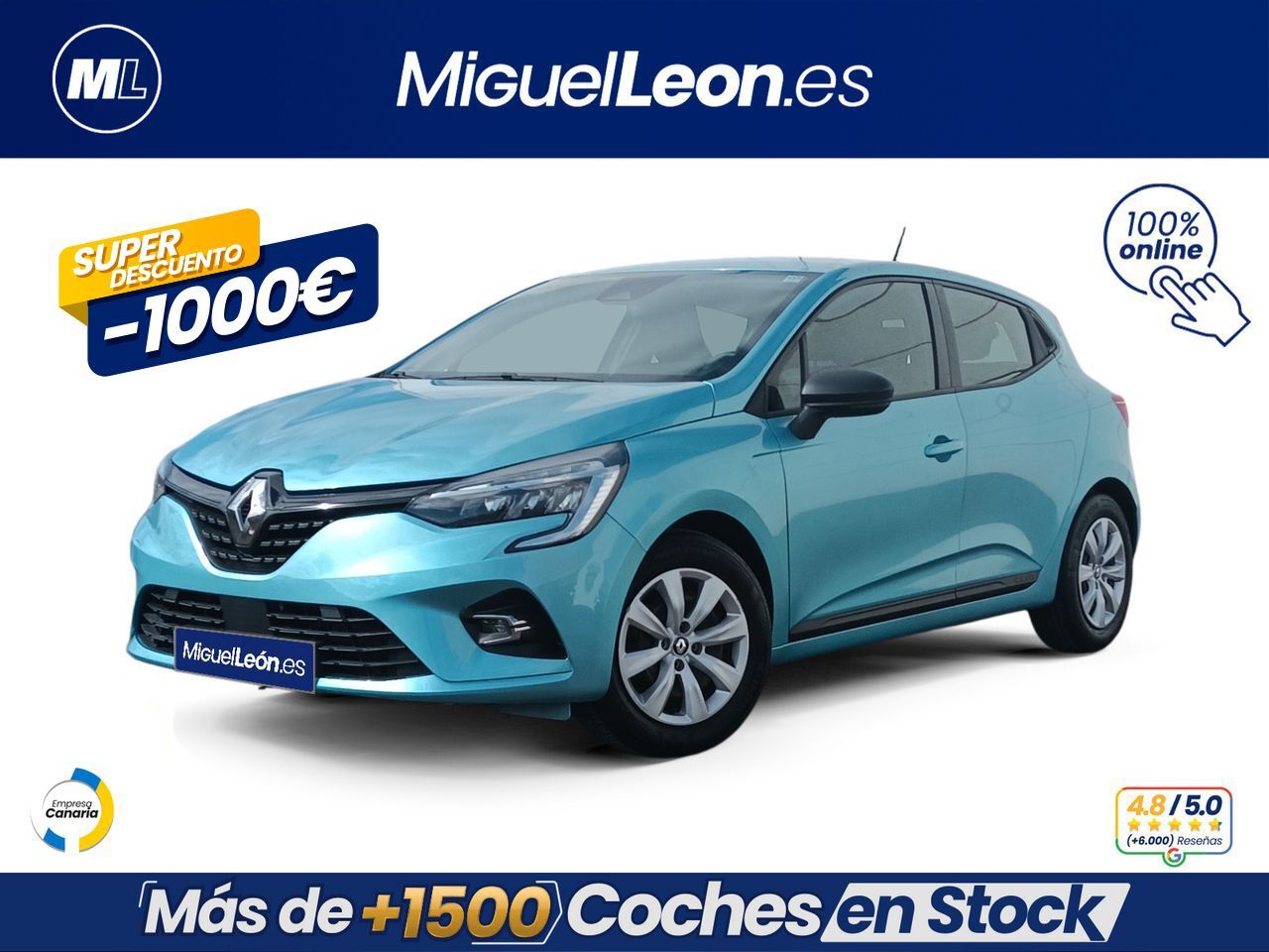 RENAULT Clio (Equilibre TCe 67 kW (91CV)) en Palmas, Las