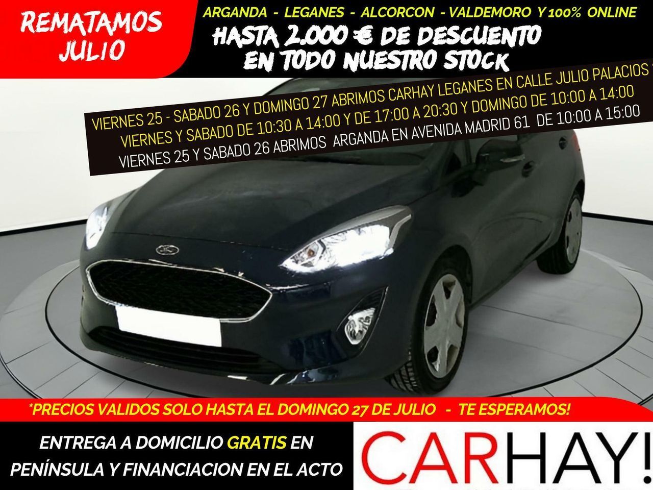 FORD Fiesta (1.0 ECOBOOST MHEV 92KW (125CV) TREND 5P) en Madrid