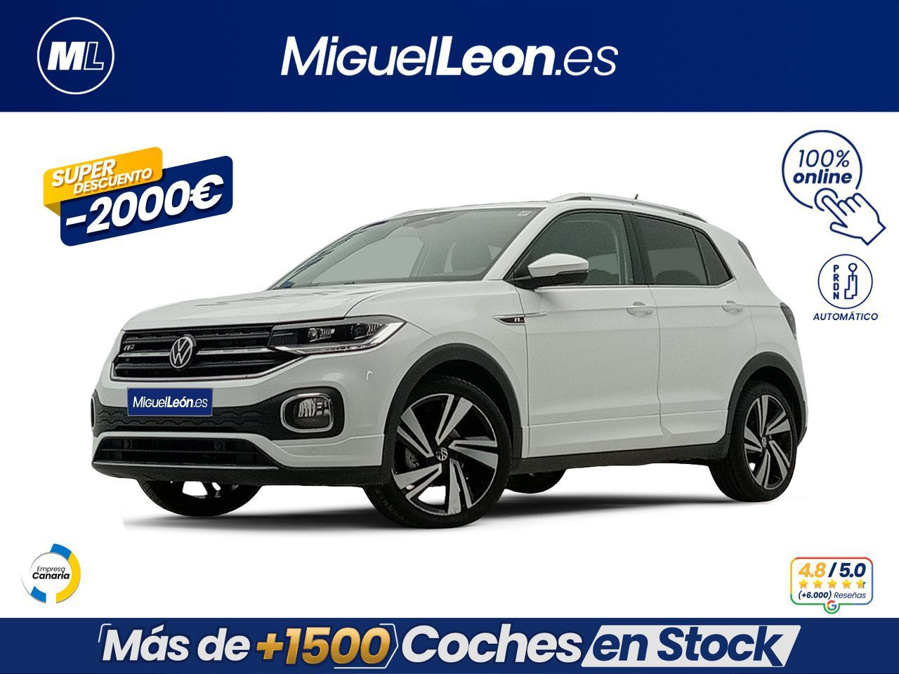 VOLKSWAGEN T-Cross (Sport 1.5 TSI 110kW (150CV) DSG) en Palmas, Las