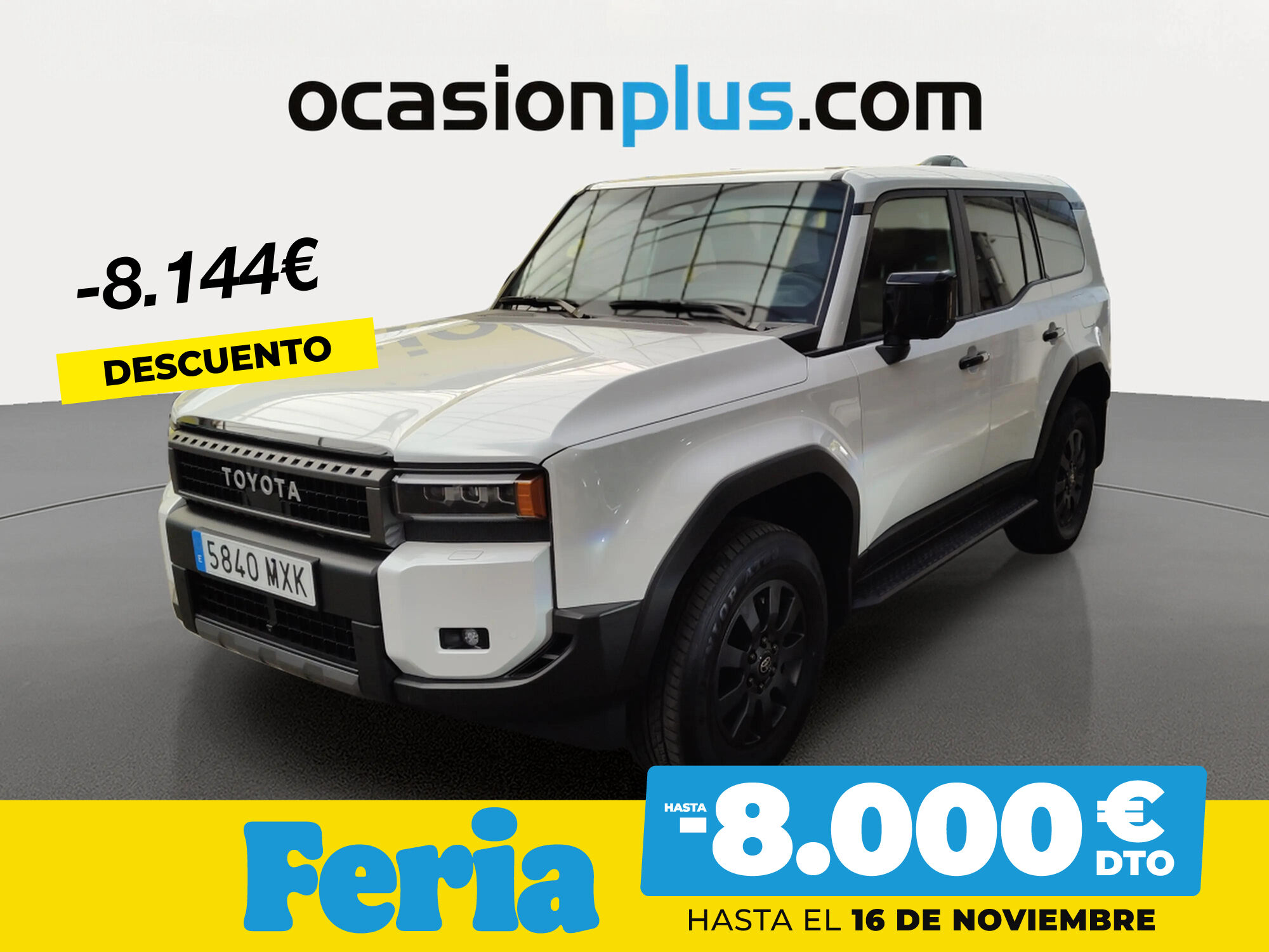 TOYOTA Land Cruiser (2.8 D-4D VXL Auto 150 kW (204 CV)) en Madrid