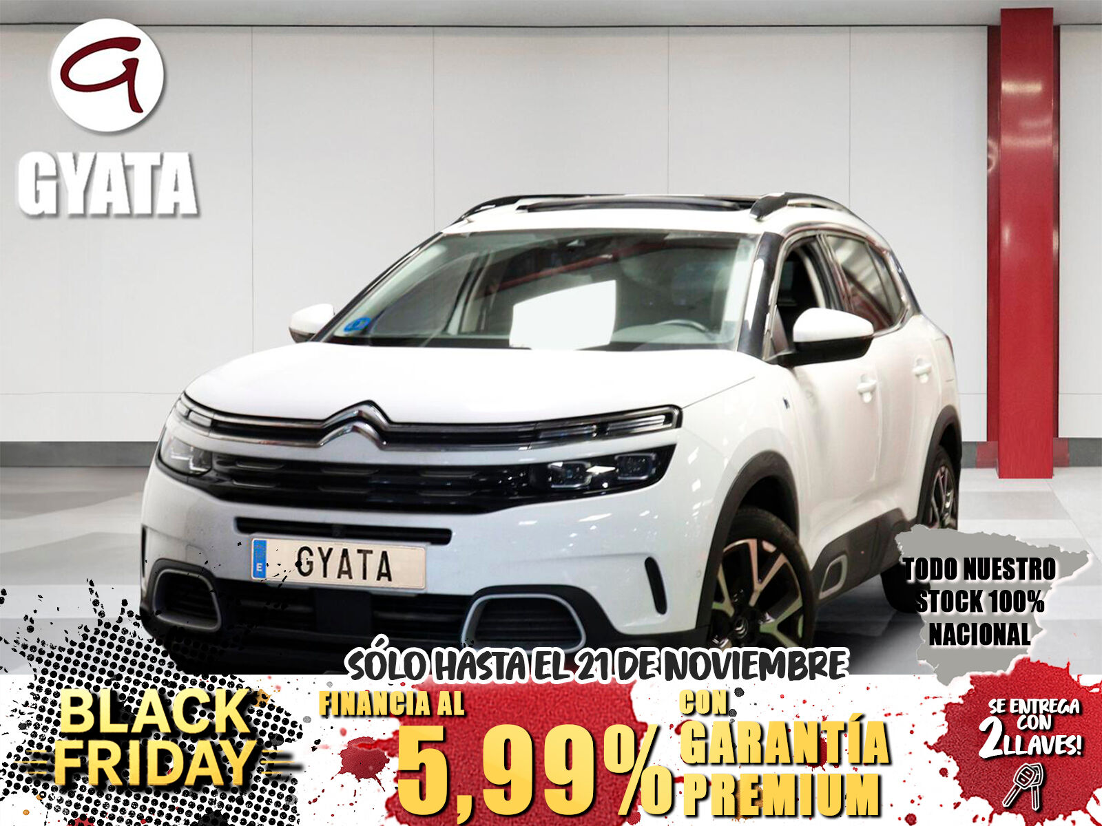 CITROEN C5 Aircross (Hybrid 225 Shine e-EAT8 165 kW (225 CV)) en Madrid