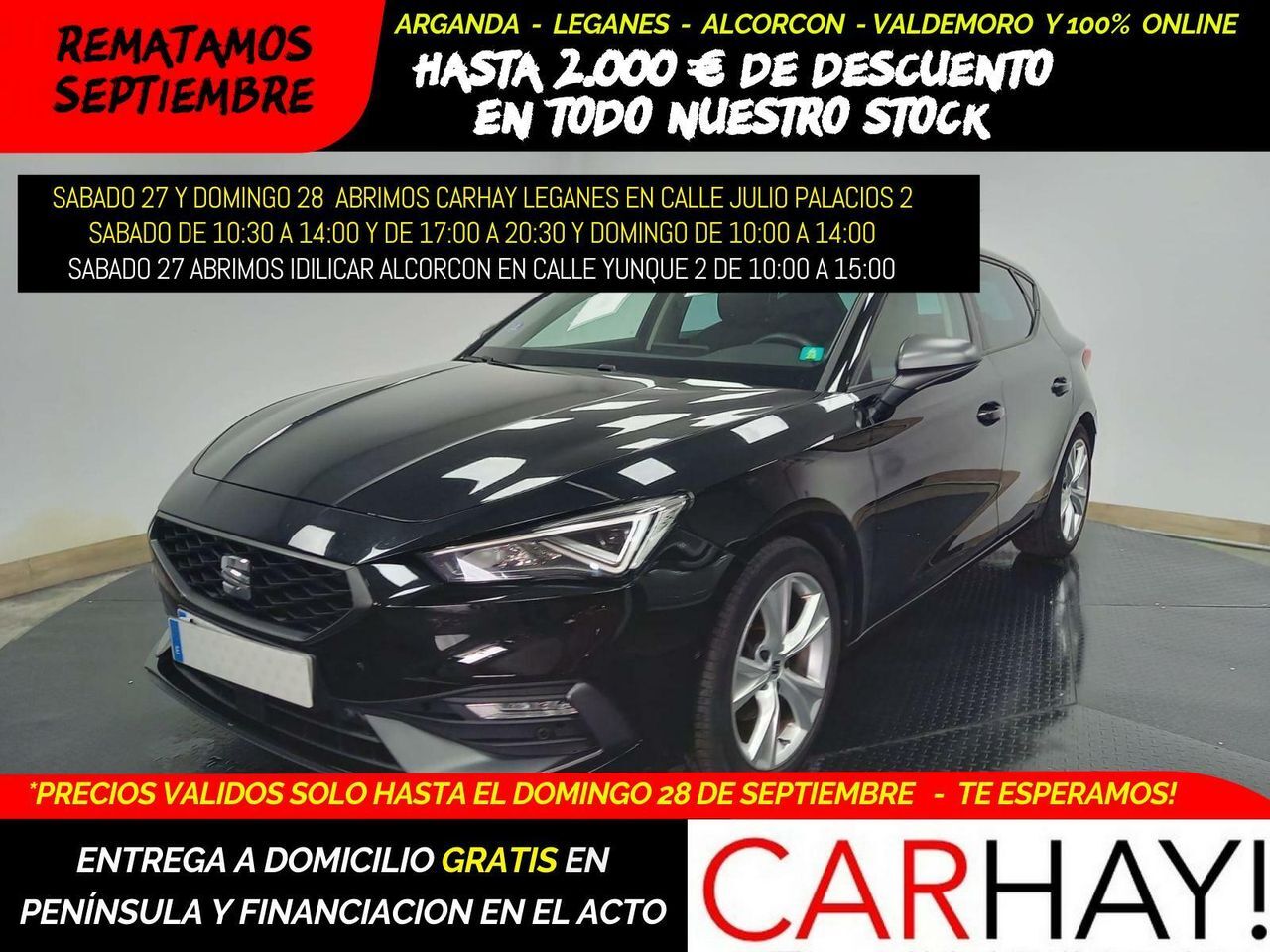 SEAT León (1.0 TSI 110 FR Winter Comort Drive&Park) en Madrid