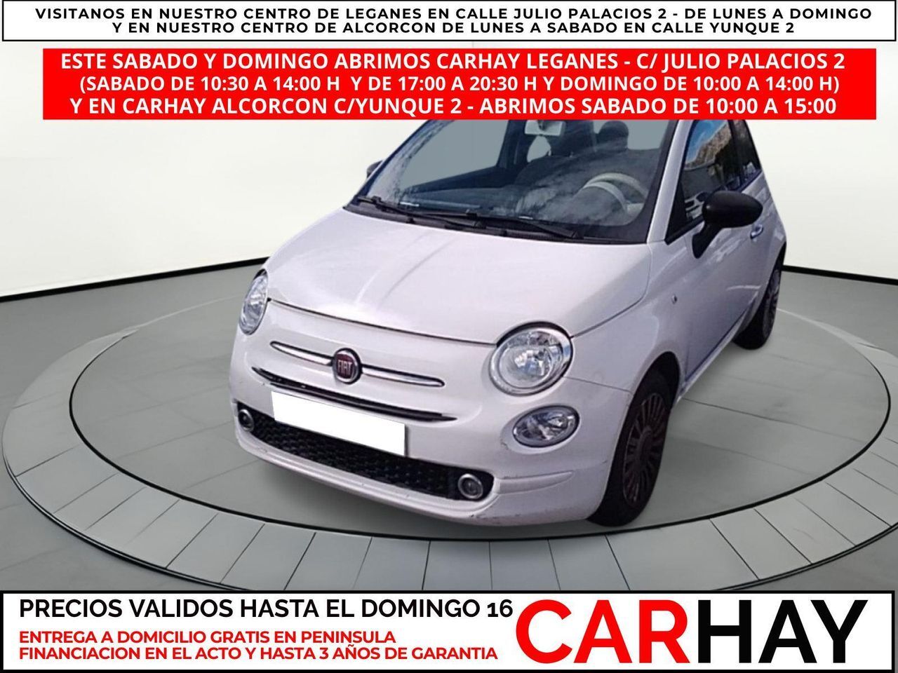 FIAT 500 (1.2 8v 51kW (69CV) Pop) en Madrid