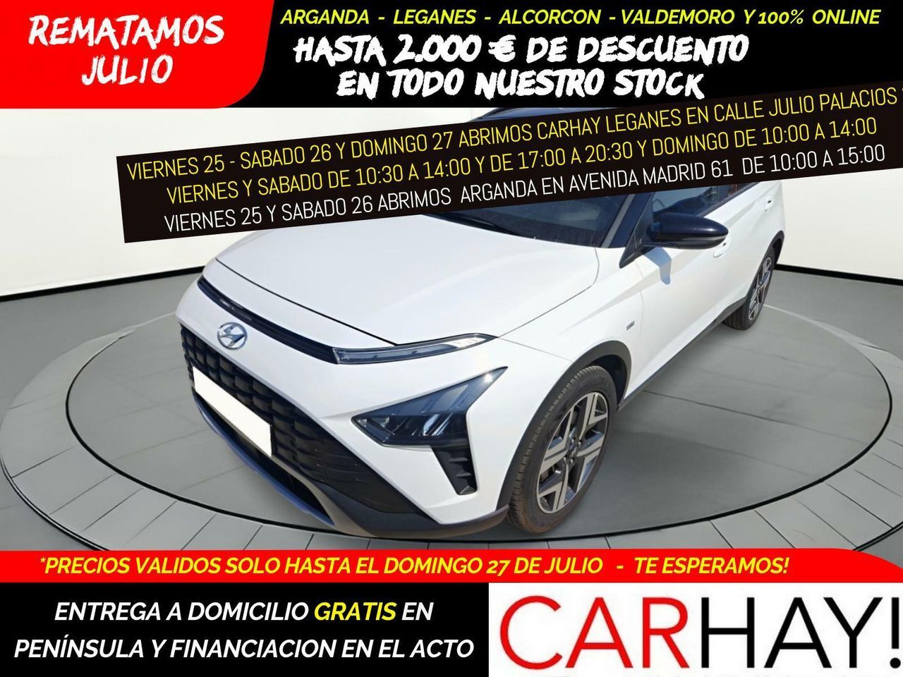HYUNDAI Bayon (1.0T-GDI 48V INTRO 100CV) en Madrid